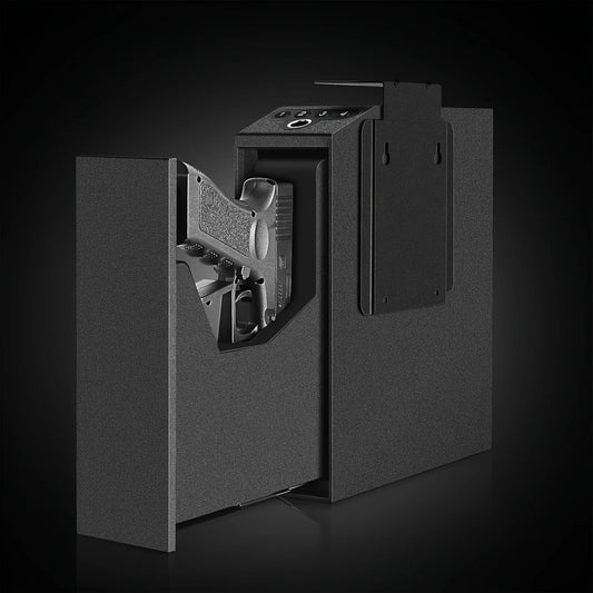 Biometric Slider Handgun Safe With Auto Sliding Door For Nightstand