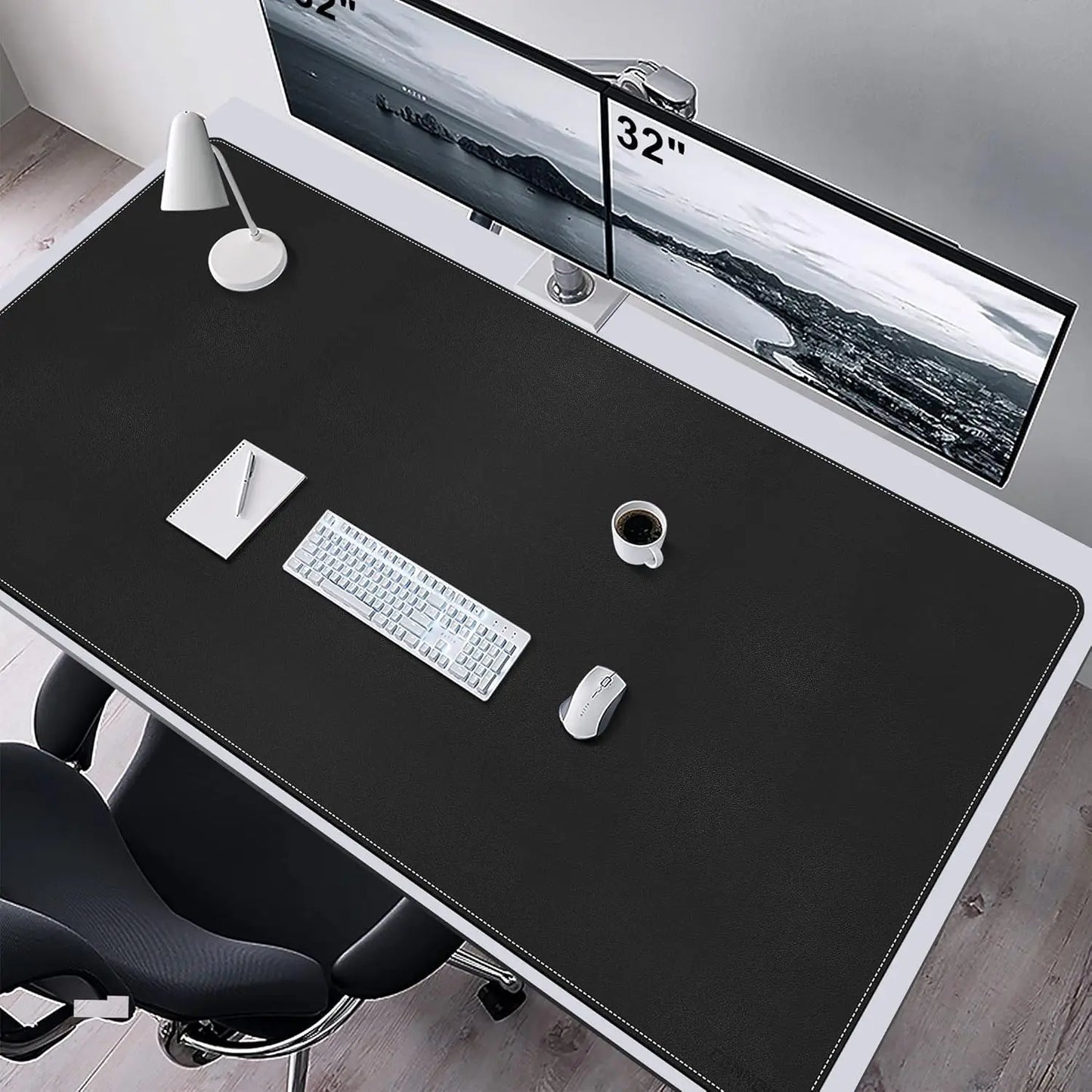 PU Leather Desk Mat Non Slip Waterproof Office And Home