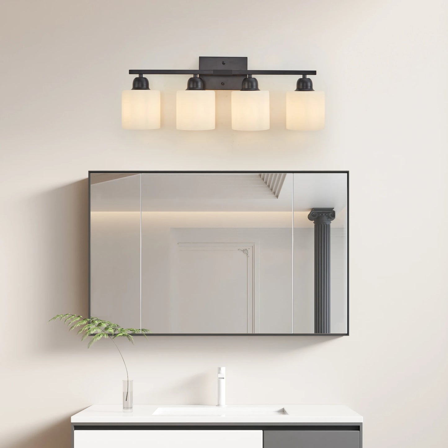 ARLGSITE 4 Light Bathroom Vanity Light Over Mirror