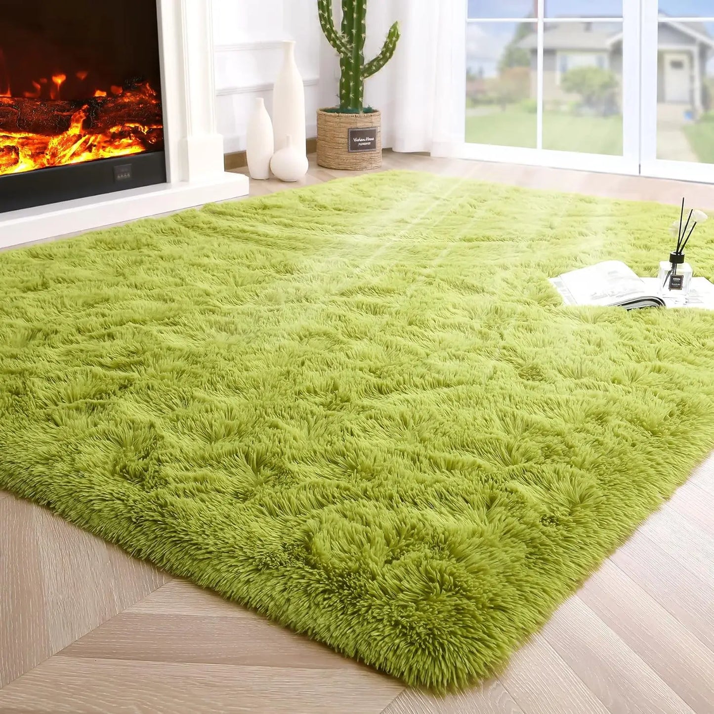 SuperUltraSoft Hypoallergenic Premium Polyester Area Rug LivingRoom BedroomDecor NonSlip