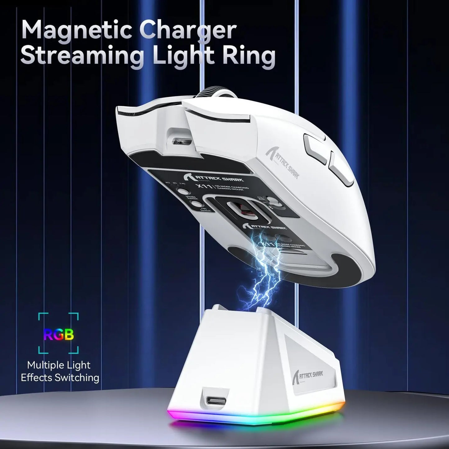 Attack Shark X11 Wireless Gaming Mouse With Magnetic Dock