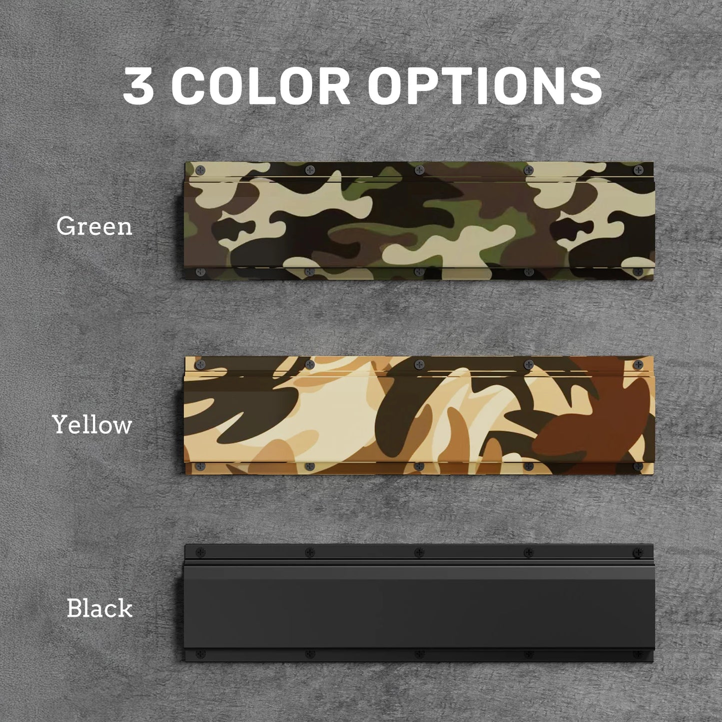 Heavy Duty Steel Gun Rack With Adjustable Slots Wall Mount