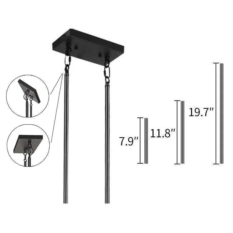 ARLGSITE Farmhouse 5-Light Pendant Chandelier For Dining Room