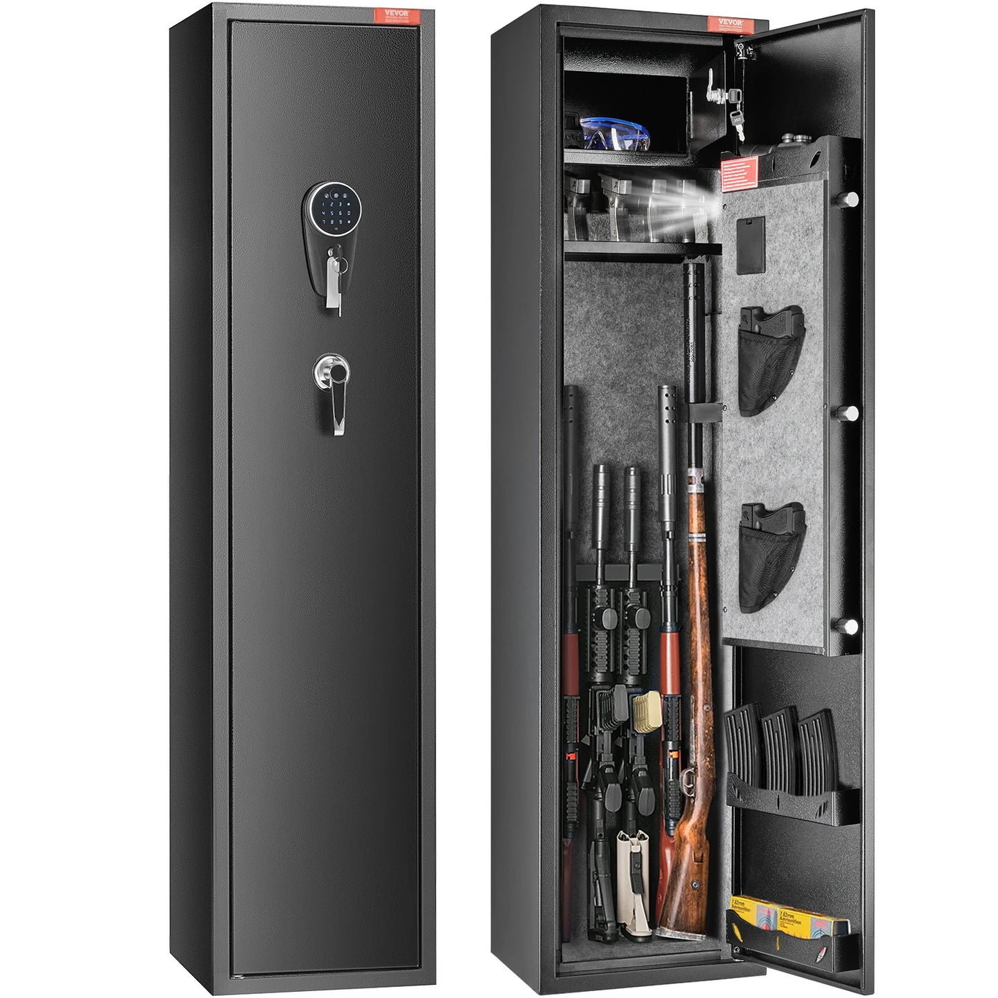 SucceBuy Gun Safe With Digital Keypad Lock And Removable Shelf