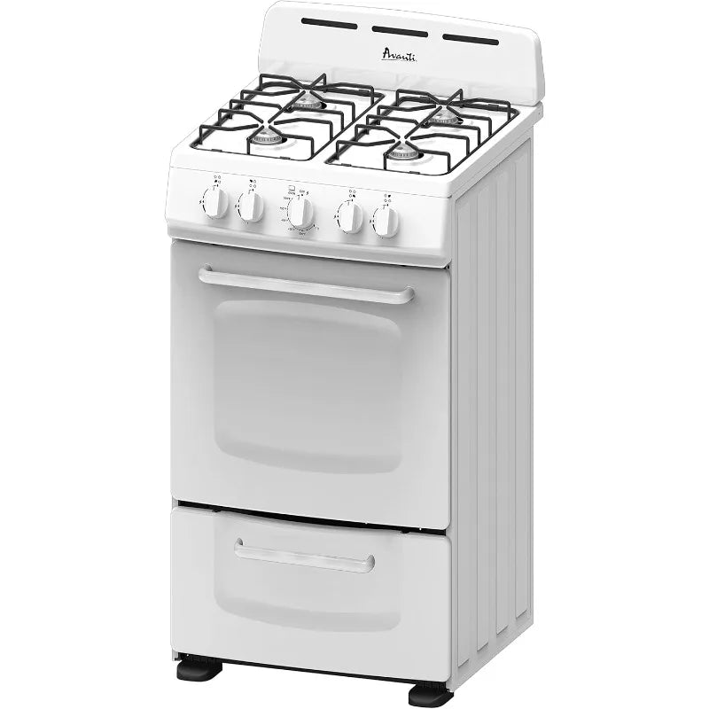 GRO20P0W Gas Range Oven Compact Freestanding With 4 Burners
