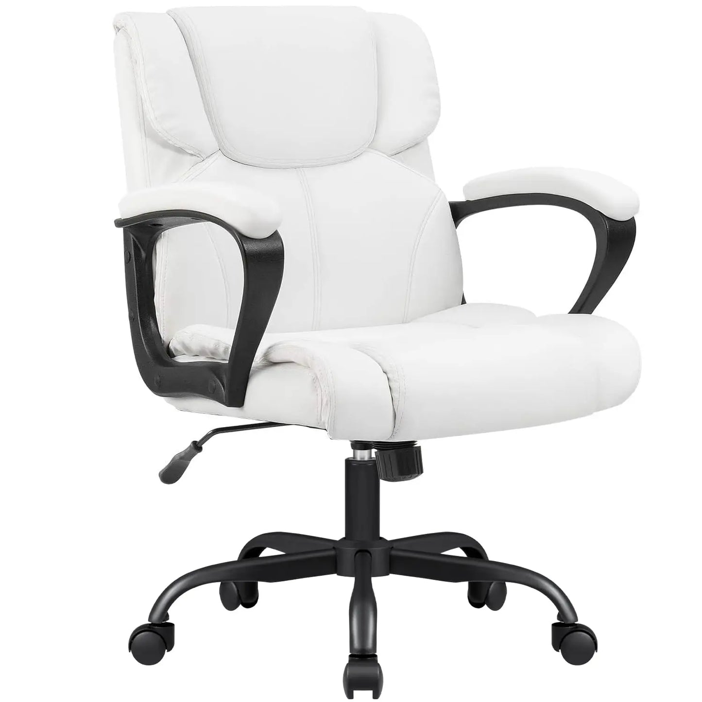 XIAOLANG Ergonomic Faux Leather Office Chair With Armrests
