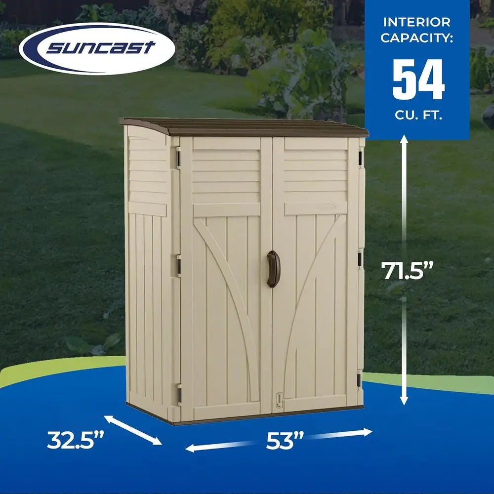 Durable Waterproof Resin Outdoor Storage Cabinet for Patio and Garden