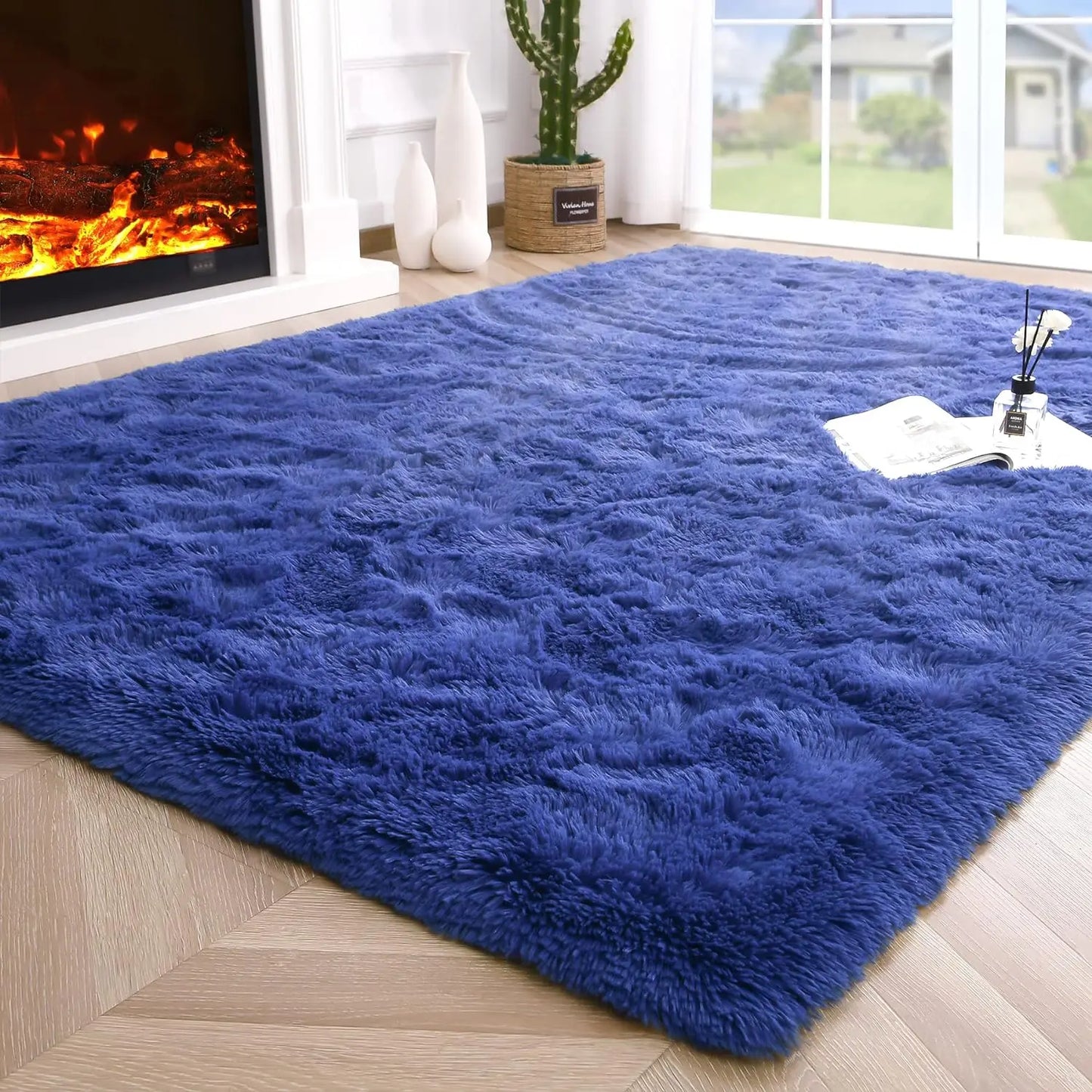 SuperUltraSoft Hypoallergenic Premium Polyester Area Rug LivingRoom BedroomDecor NonSlip