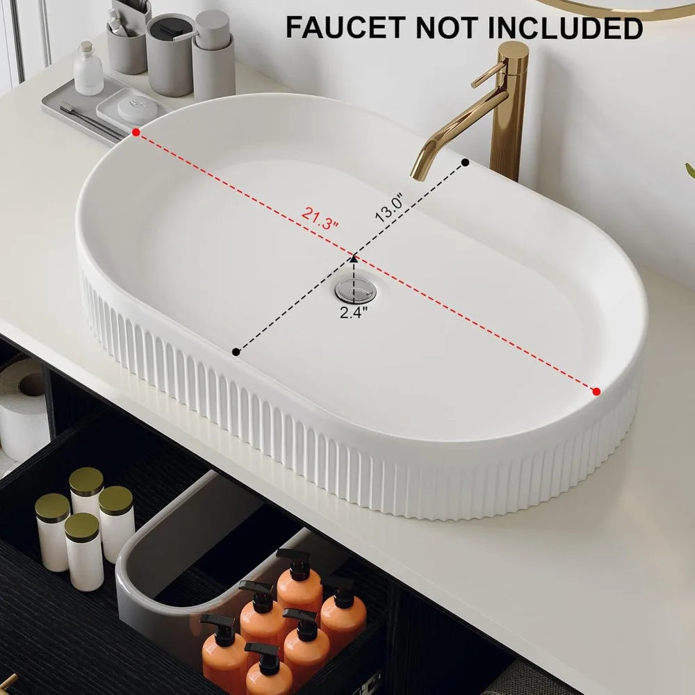 ZHUXIANG Modern Floating Bathroom Vanity With Premium Ceramic Basin