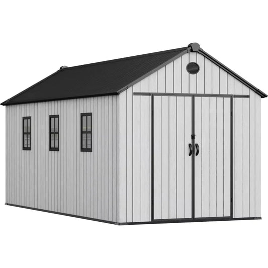 XMSJ Waterproof Outdoor Storage Shed With Floor And Lockable Doors