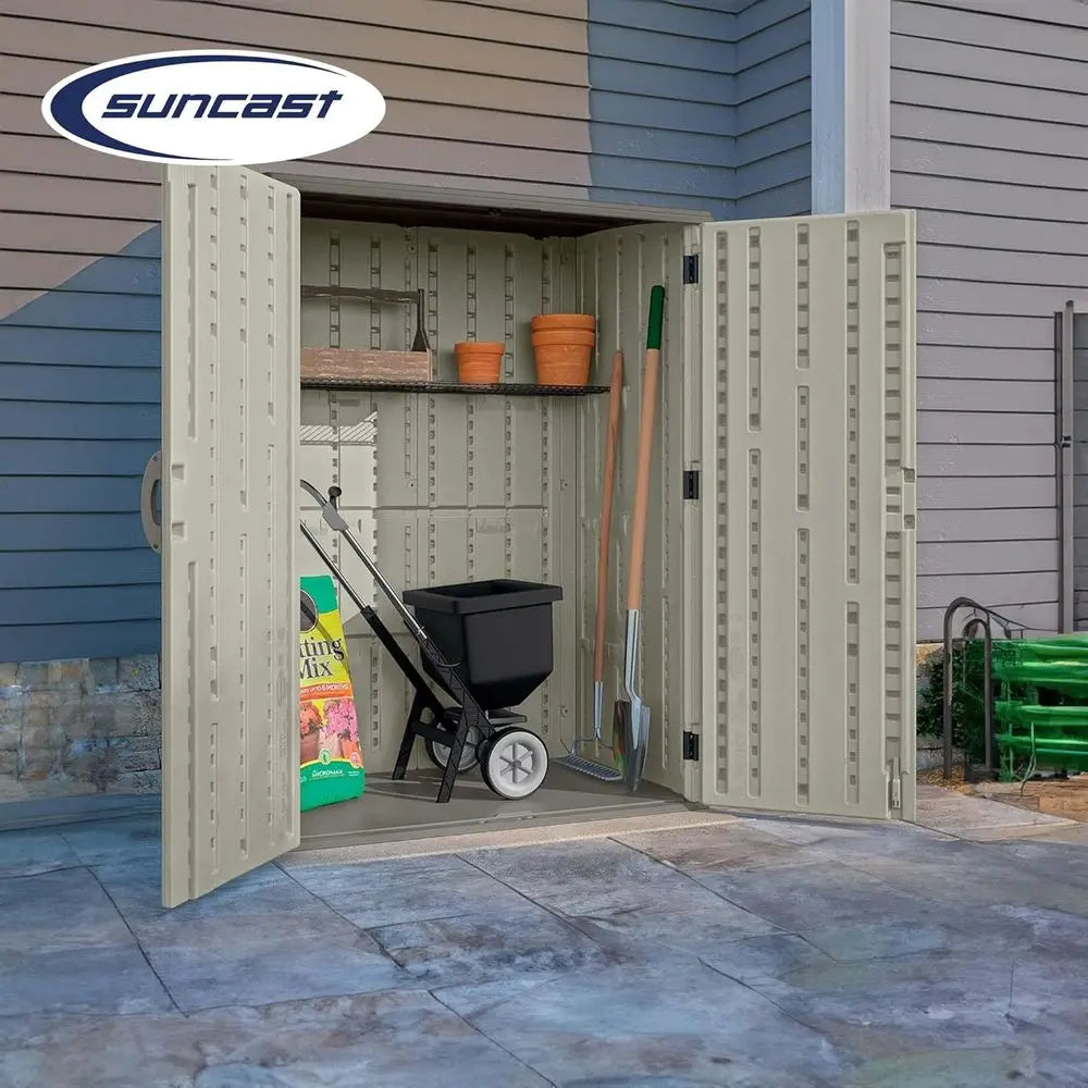 Durable Waterproof Resin Outdoor Storage Cabinet for Patio and Garden