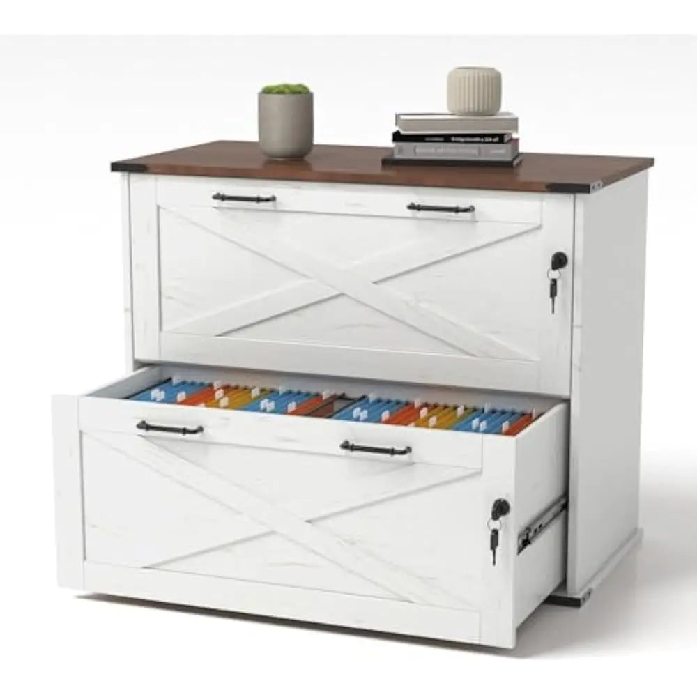Angie's Home Store Two Drawer File Cabinet With Lock