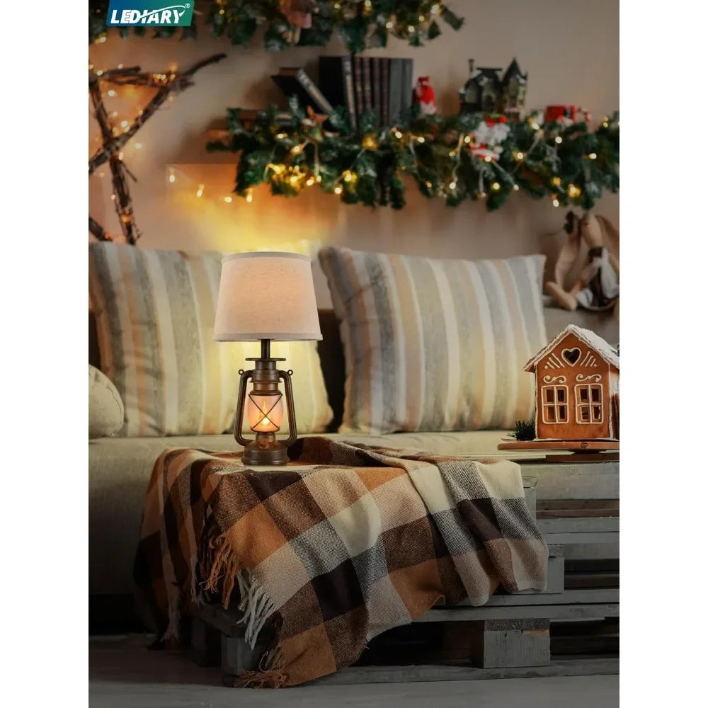 Angie's Home Store Customizable LED Vintage Lantern Table Lamps