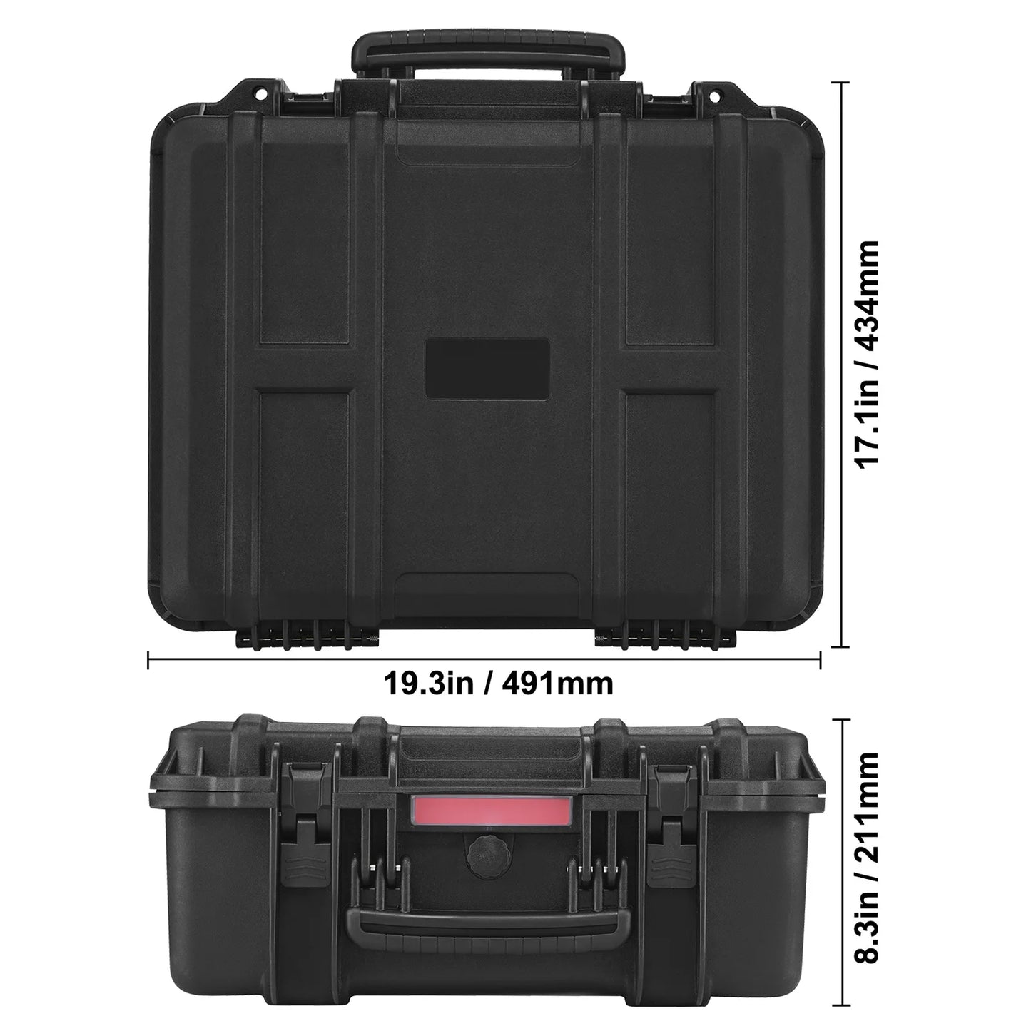 SucceBuy Hard Pistol Case With Pre Cut Foam Lining IP67 Waterproof Dustproof