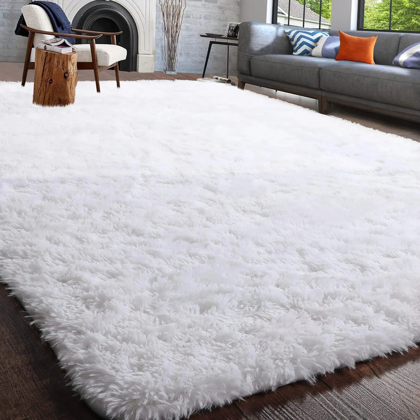 SuperUltraSoft Hypoallergenic Premium Polyester Area Rug LivingRoom BedroomDecor NonSlip