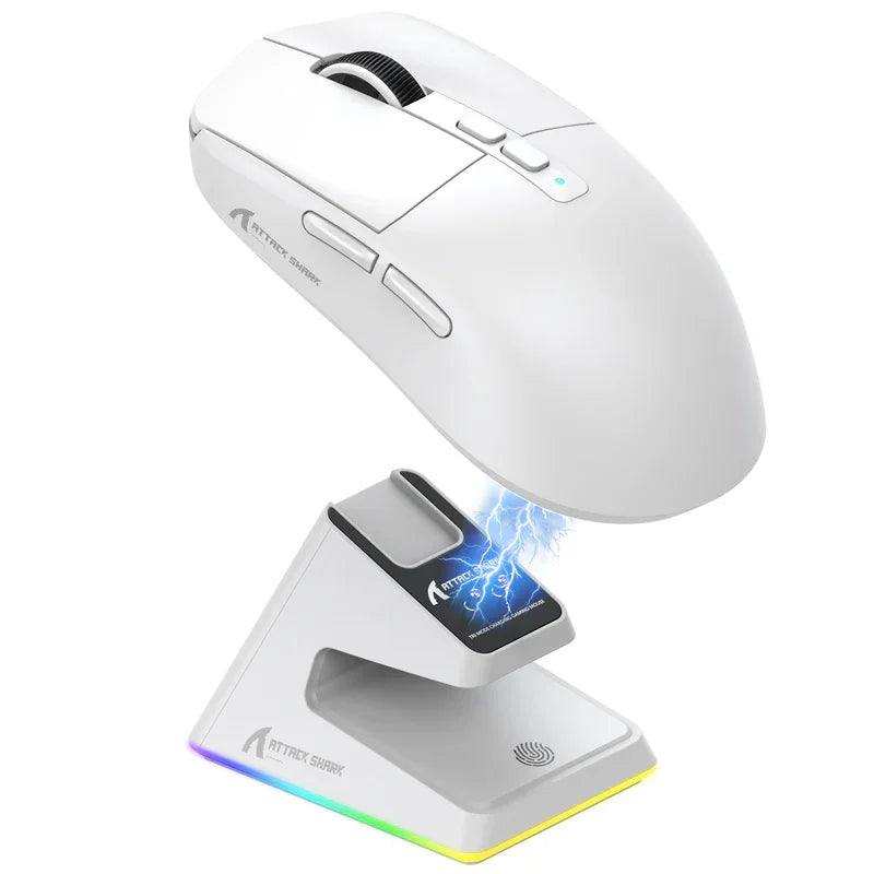 Attack Shark X6 Wireless Gaming Mouse With PAW3395 Sensor Magnetic Dock