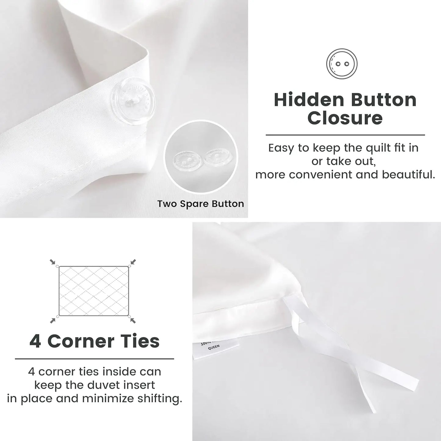 Simple And Opulence Eucalyptus Lyocell Duvet Cover Set