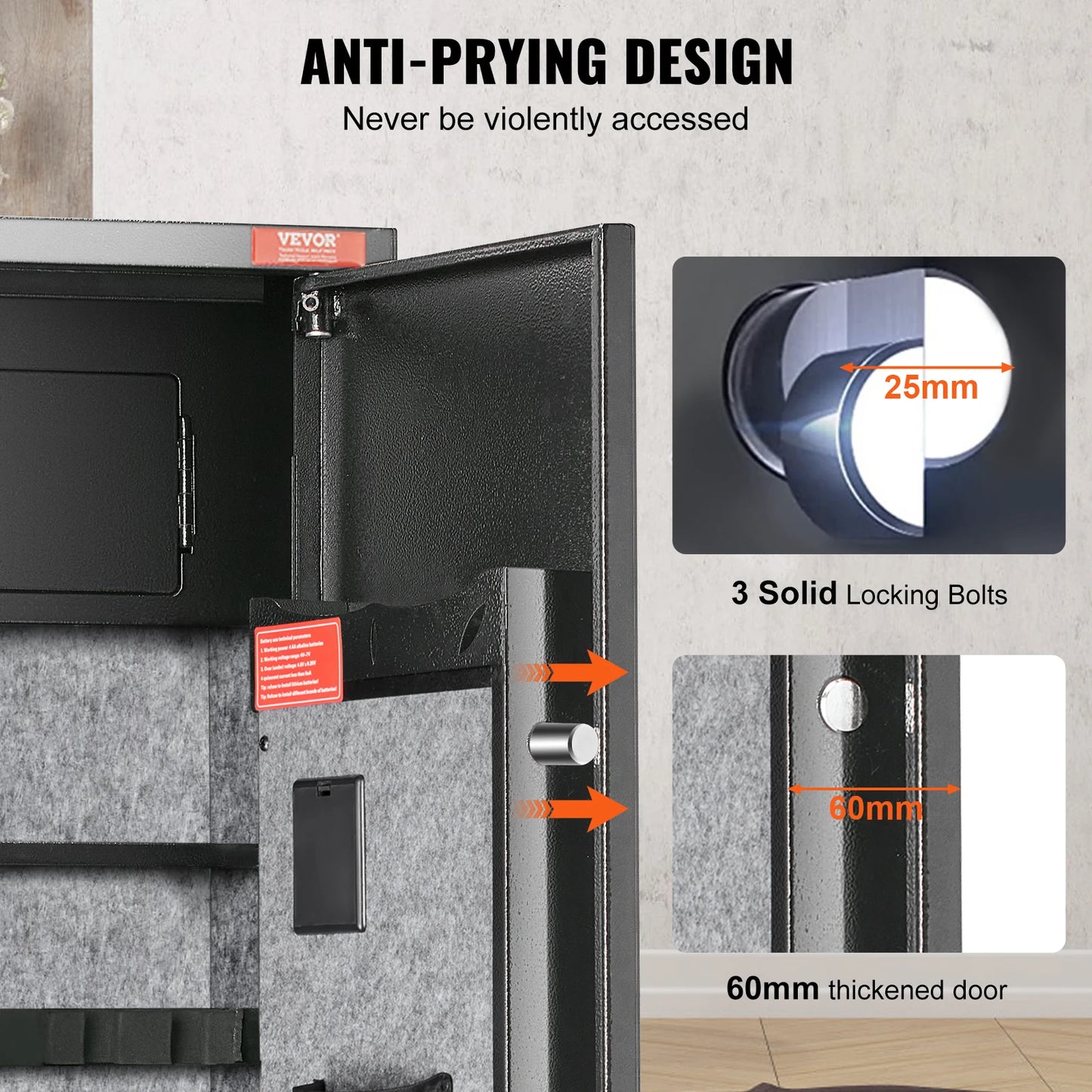 VEVOR Gun Safe With Digital Keypad Lock And Removable Shelf