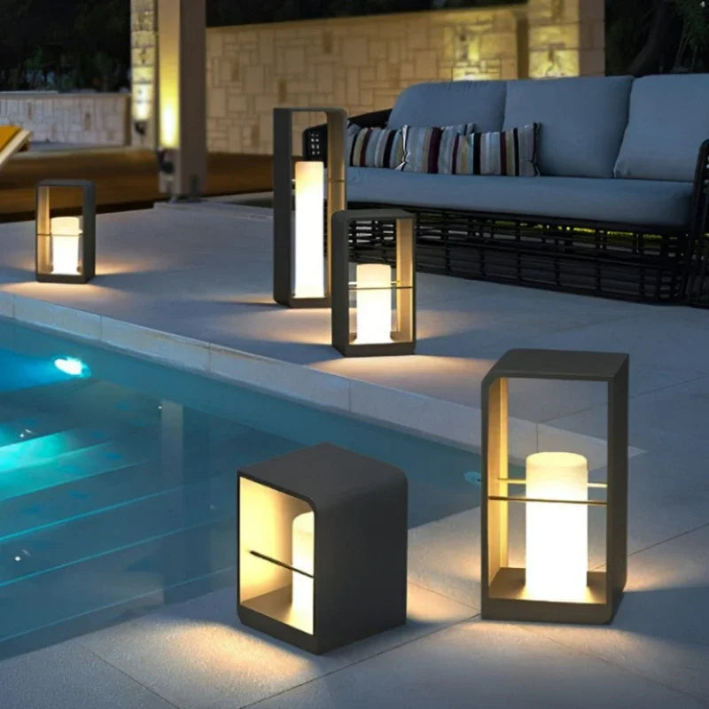 Outdoor Solar LED Floor Lamps for Garden Courtyard Lighting