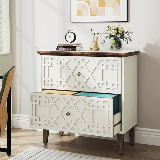 2 Drawer Lateral File Cabinet For Office Filing A4 Letter Legal