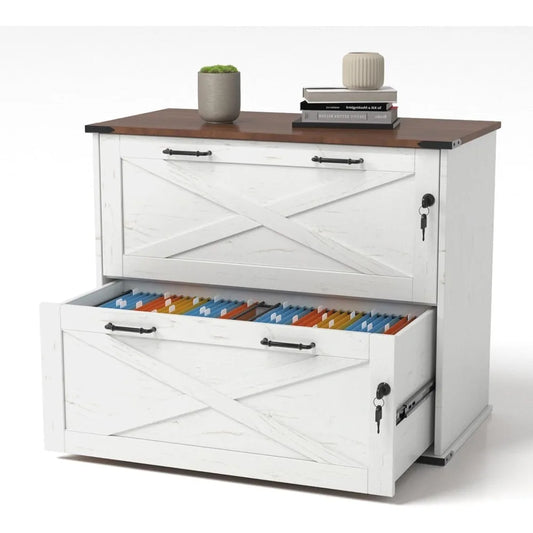 Angie's Home Store Two Drawer File Cabinet With Lock
