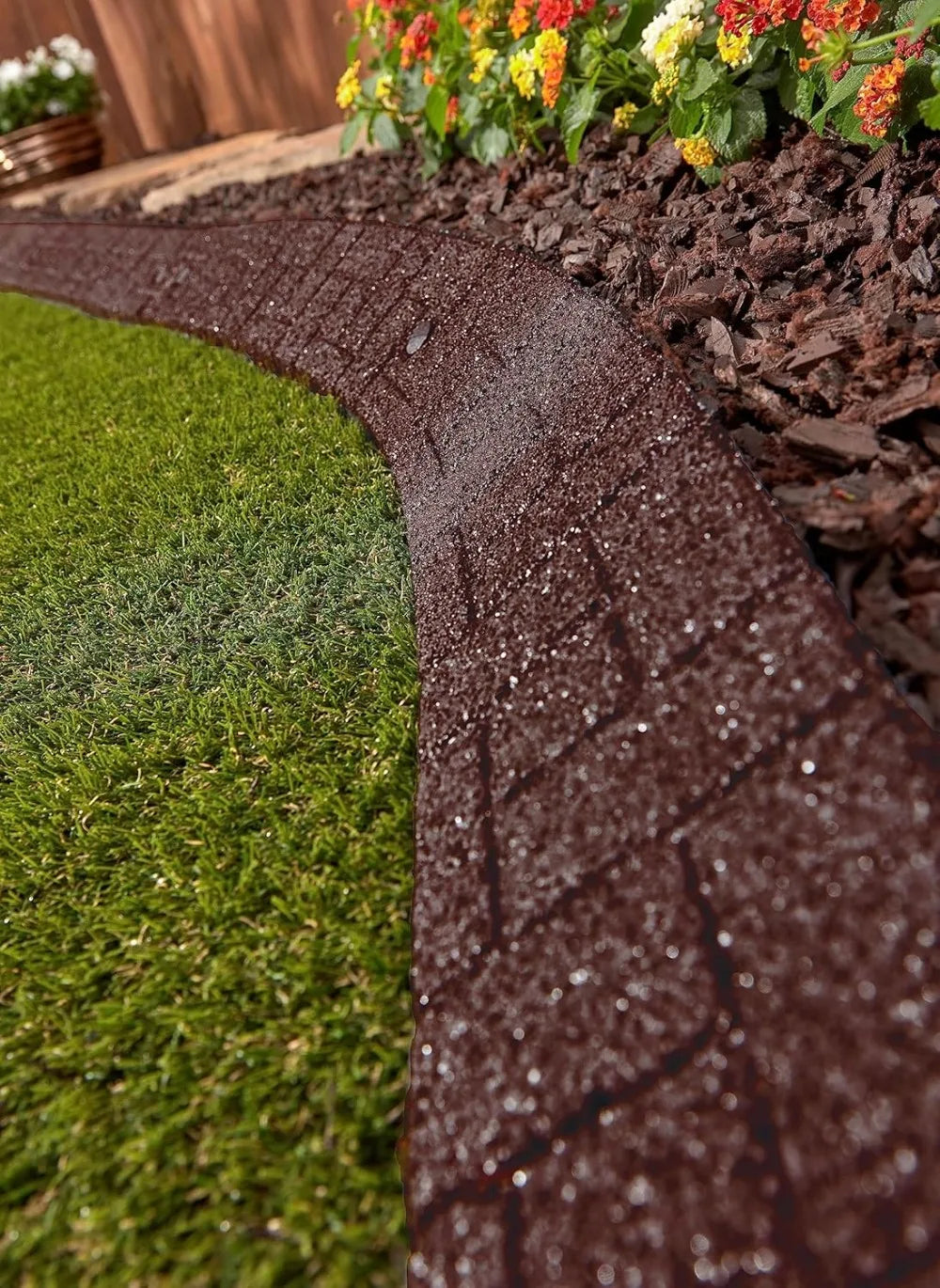 XMSJ Premium Rubber Landscape Edging Eco Friendly Garden Border