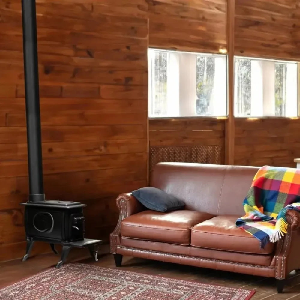 Cast Iron Wood Stove With Cool Touch Handle 54000 BTU