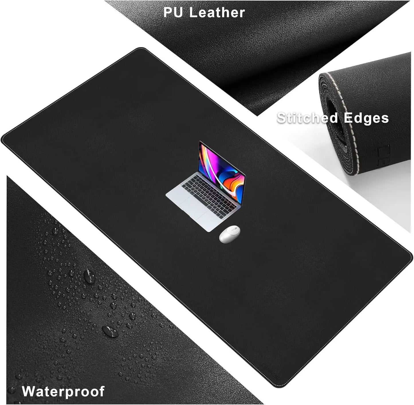 PU Leather Desk Mat Non Slip Waterproof Office And Home
