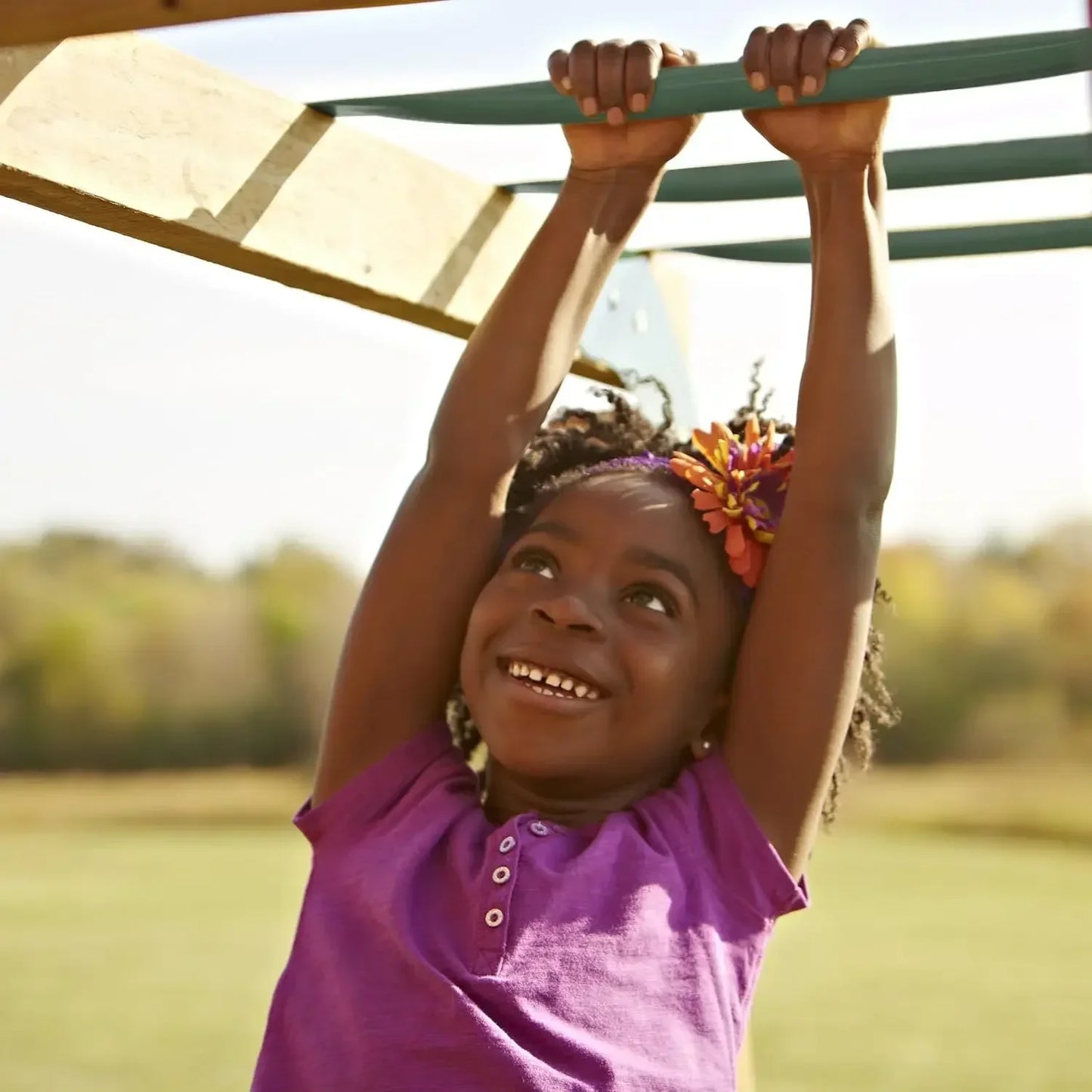 Swing Set With Two Swings Slide Monkey Bars Picnic Glider