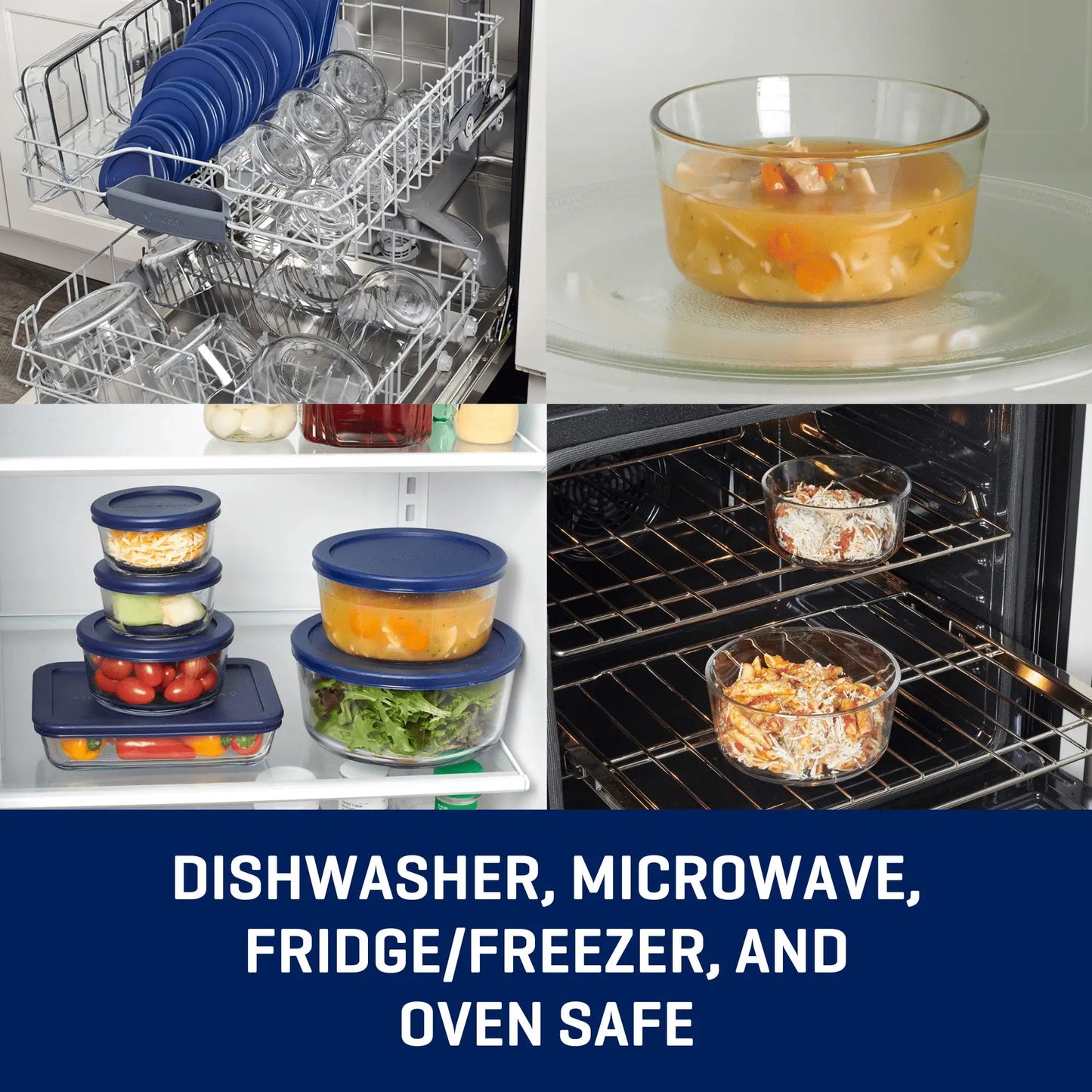 Glass Food Storage Containers With Lids 30 Piece Dishwasher Safe