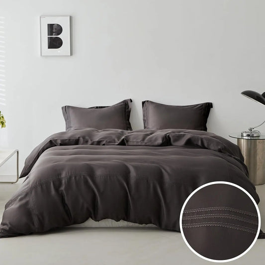 Simple And Opulence Eucalyptus Lyocell Duvet Cover Set