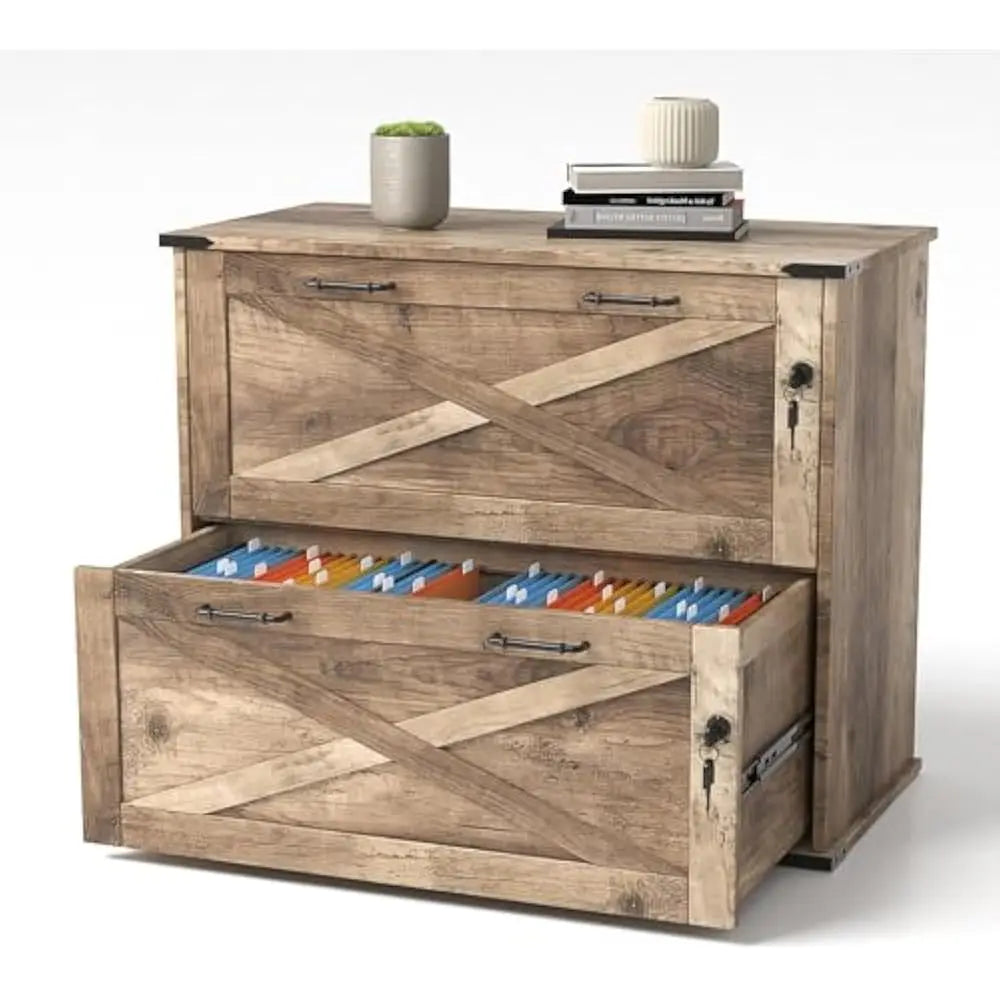 Angie's Home Store Two Drawer File Cabinet With Lock