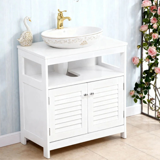 Under Sink Storage Cabinet With Two Doors For Bathroom Vanity