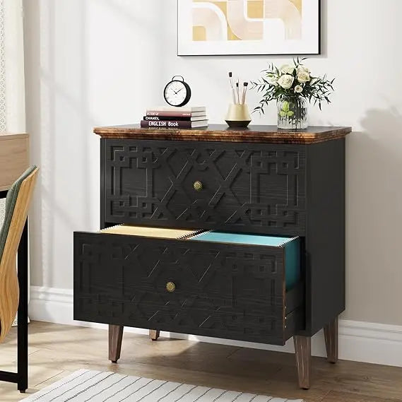 2 Drawer Lateral File Cabinet For Office Filing A4 Letter Legal