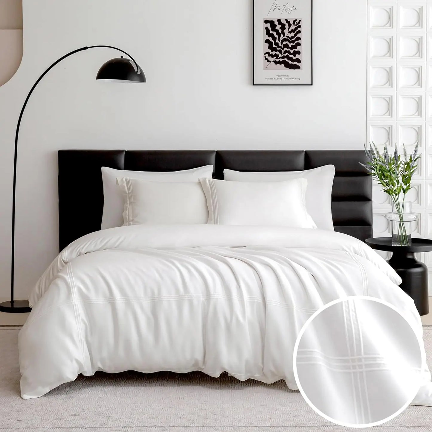 Simple And Opulence Eucalyptus Lyocell Duvet Cover Set