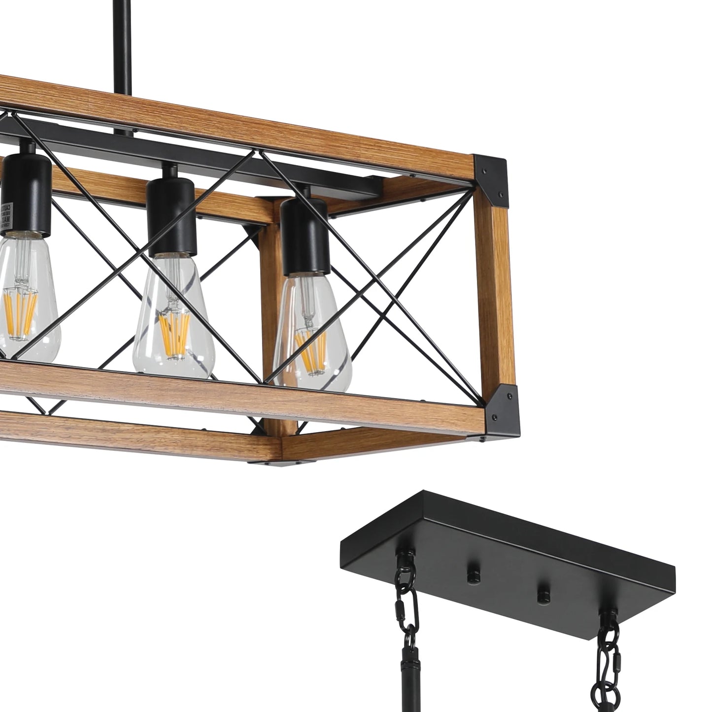 ARLGSITE Industrial Farmhouse Pendant Light 5-Light E26 Chandelier