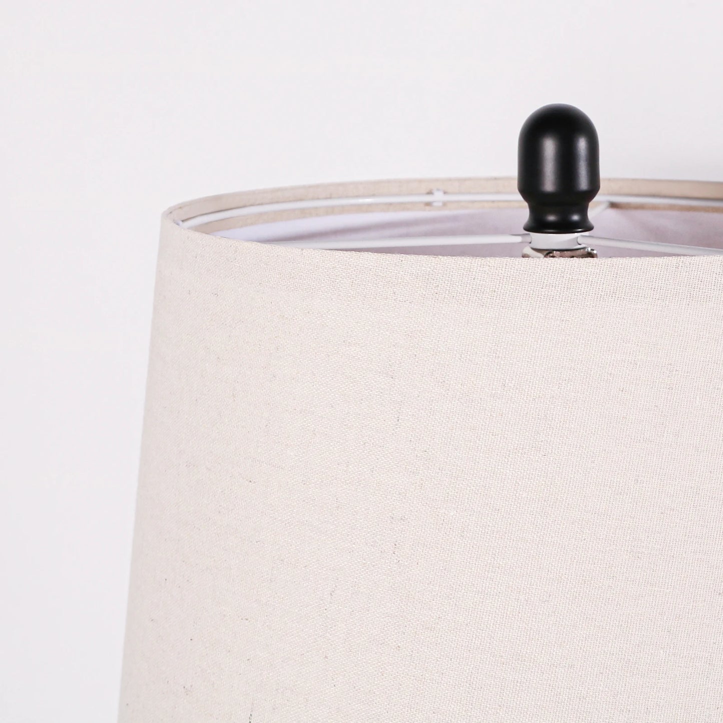 STANBOW Carved Geometric Ceramic Table Lamp With Linen Shade Southwest Rustic Accent For Living Room End Tables