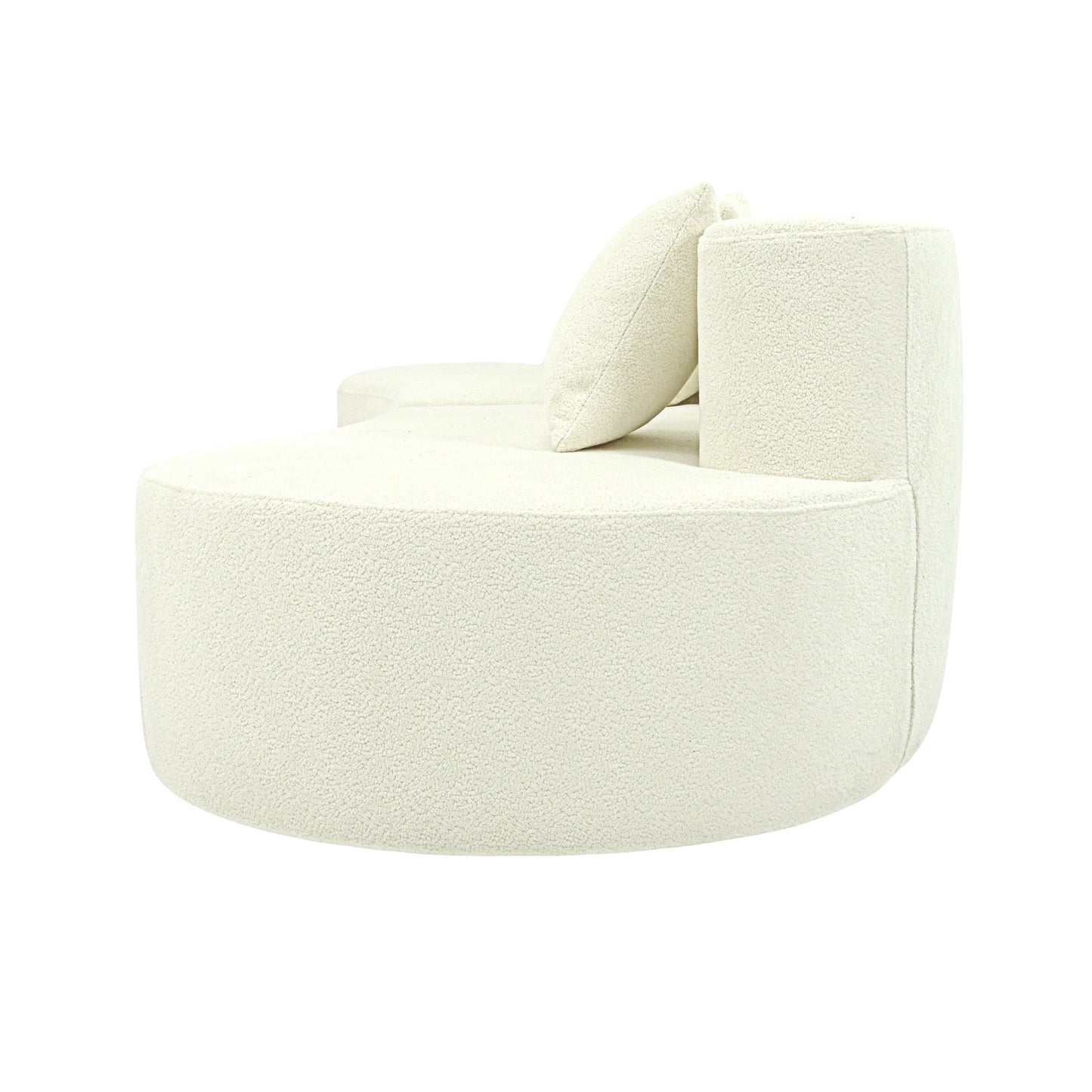 US Modern Curved Four Seat Modular Sectional Half Moon Sofa
