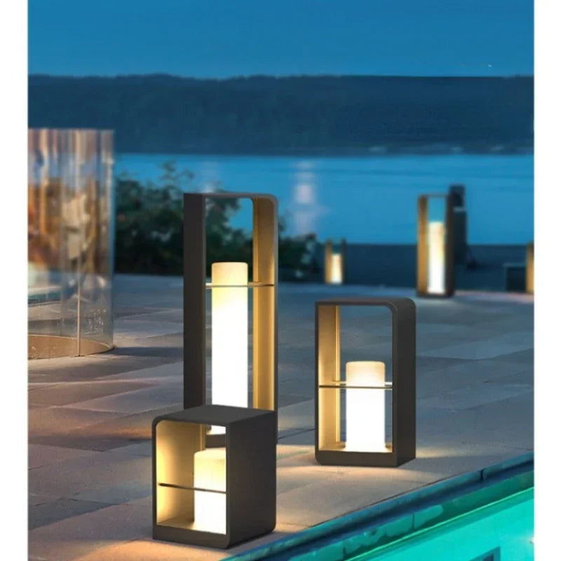 Outdoor Solar LED Floor Lamps for Garden Courtyard Lighting