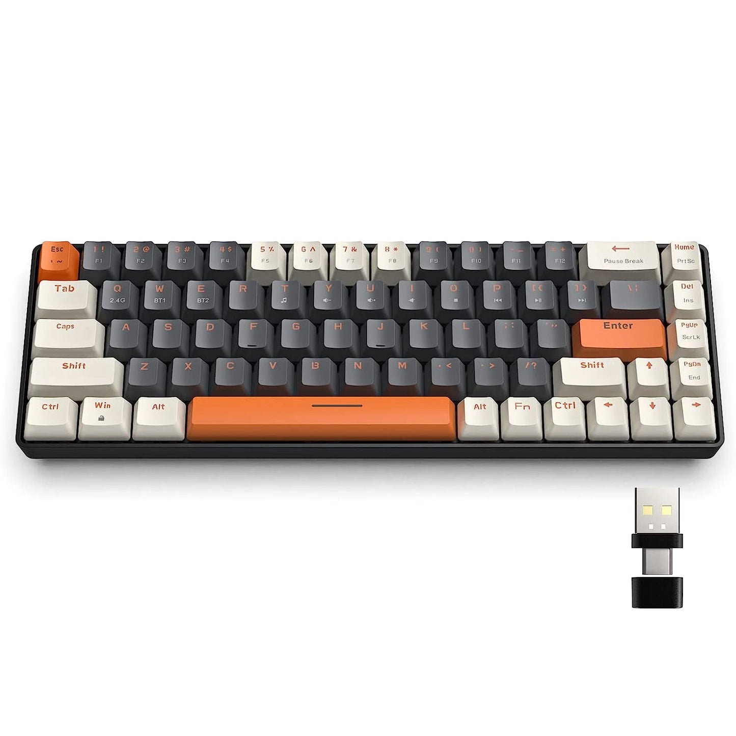 Attack Shark RK68 Wireless Mechanical Keyboard Bluetooth 5.0 2.4GHz Dual Mode