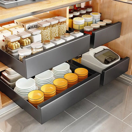 HiMISS PremiumQuality SlidingCabinet DrawerSystem for Kitchen Organization and Storage